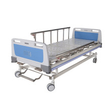 Aluminium Alloy Double Crank Hospital Bed with Central Brake